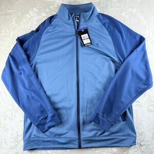 Under Armour Performance Jacket Coldgear Training Men's XXL Full Zip Blue NWT
